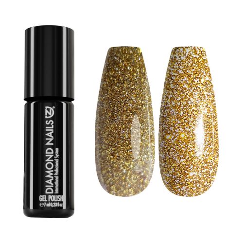 GPMAGIC01 Reflective, Magic Gold Glitter Gel Polish 7ml