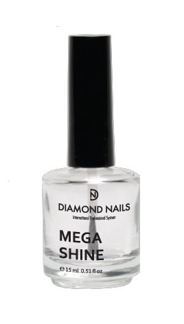 Mega Shine- Top Coat 15ml (Air-Dry)